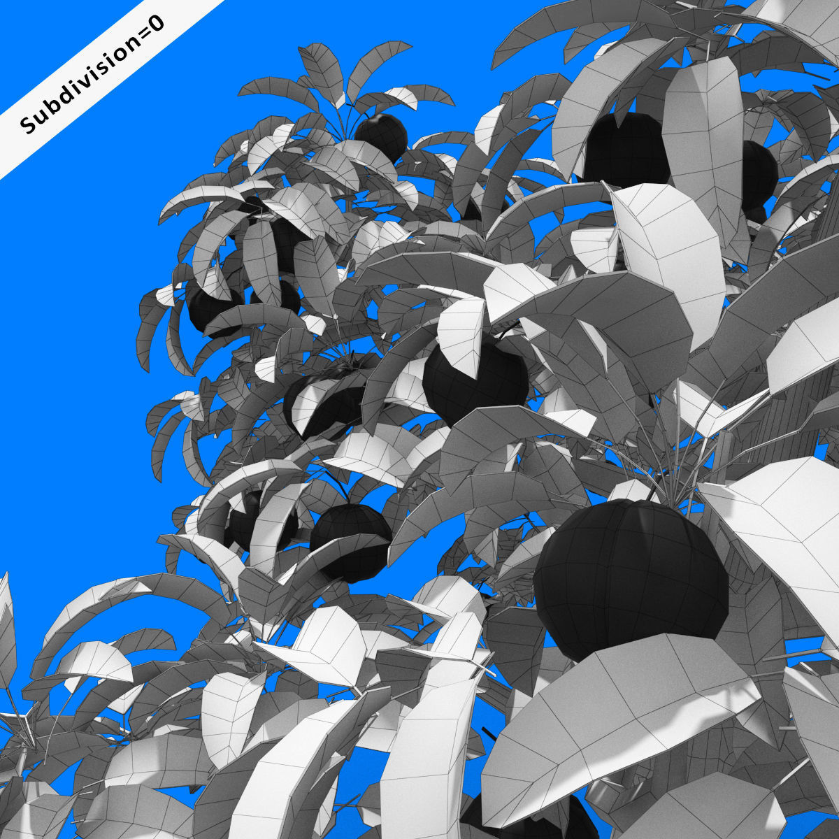 Cartoon Tree Pack Low-poly 3D model_39