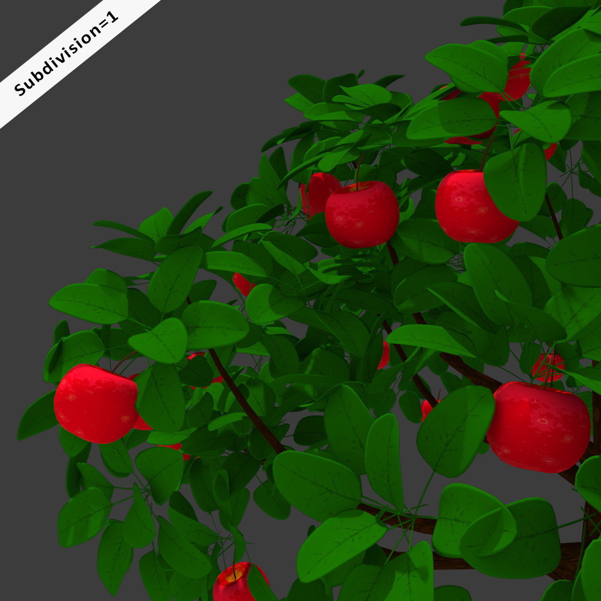 Cartoon Tree Pack Low-poly 3D model_6