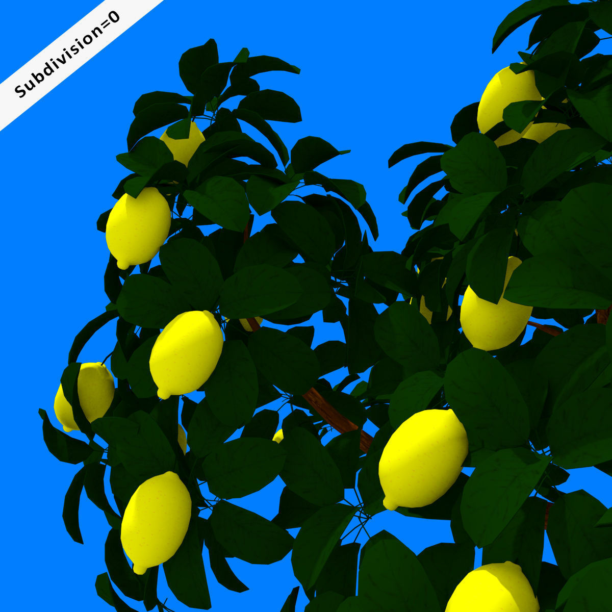 Cartoon Tree Pack Low-poly 3D model_15