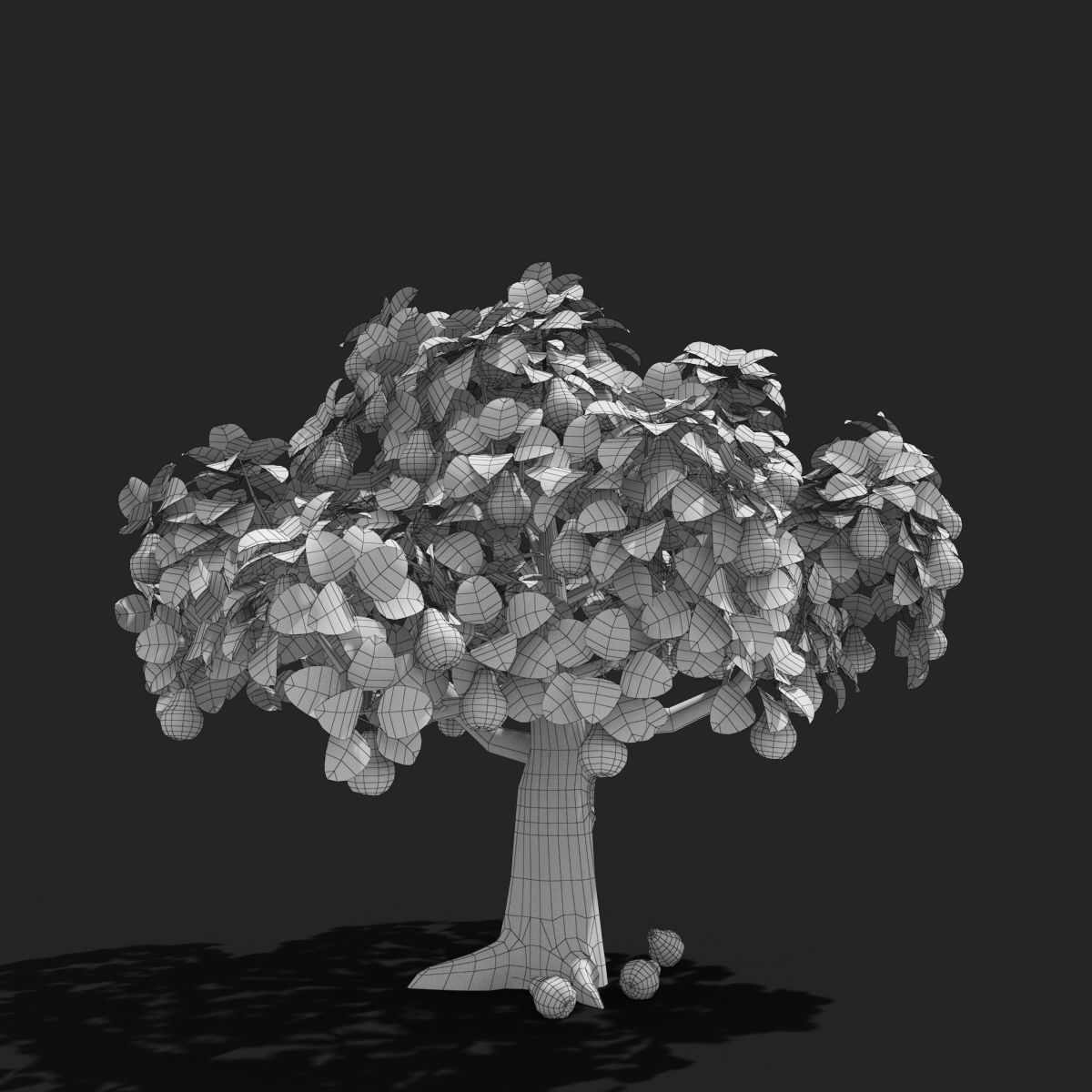 Cartoon Tree Pack Low-poly 3D model_48