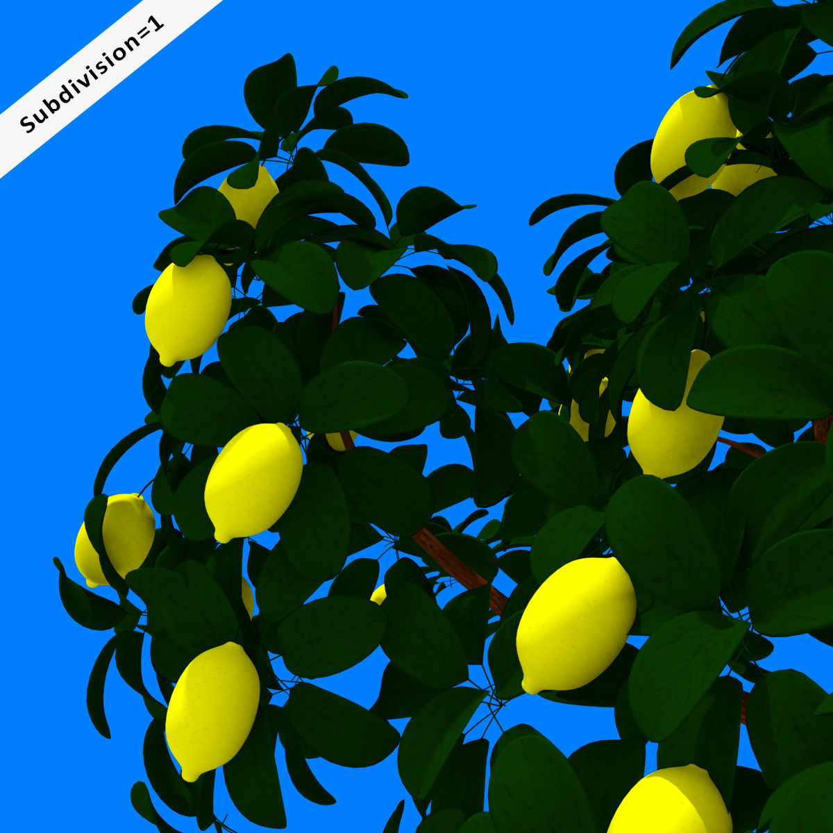 Cartoon Tree Pack Low-poly 3D model_16