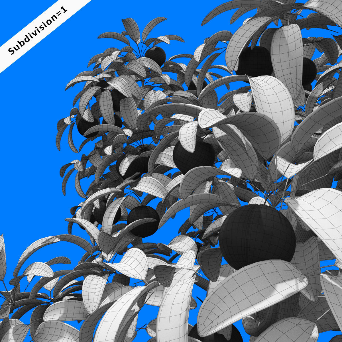 Cartoon Tree Pack Low-poly 3D model_40