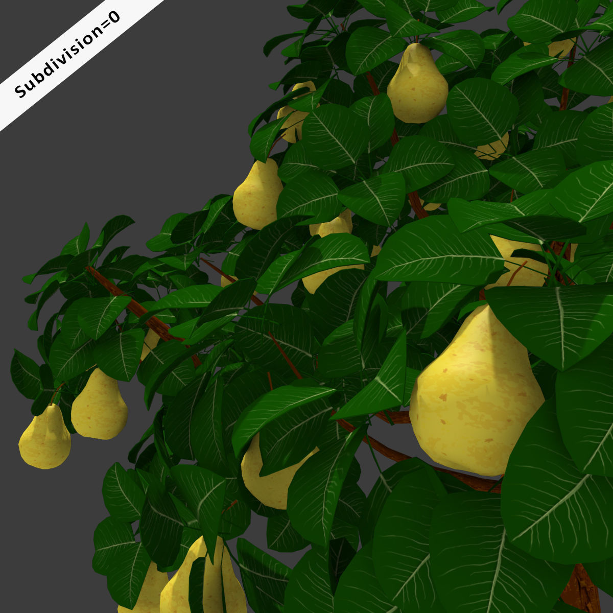 Cartoon Tree Pack Low-poly 3D model_45