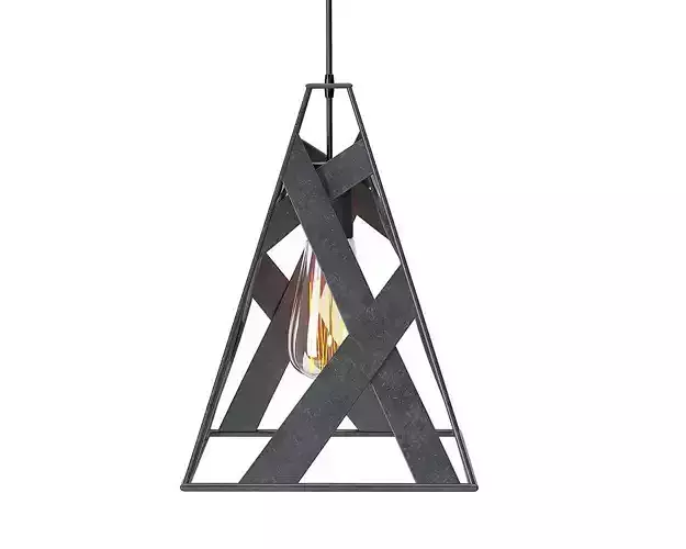 Safari Pendant Light Brushfire Wine Barrel Ring Light 3D model