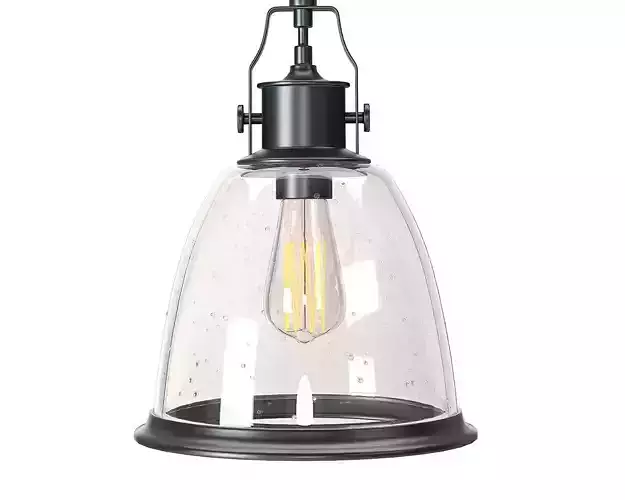 Feiss Hobson one light pendant in oil rubbed bronze 3D model