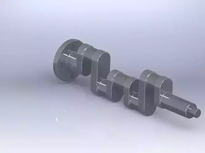crankshaft 1 camshaft Free 3D model