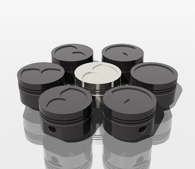 Piston head Free 3D model_3