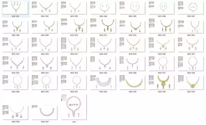 BULK-JewelCAD-NECKLACE 38 Files 3D print model