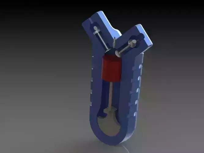 two cylinder engine Free 3D model