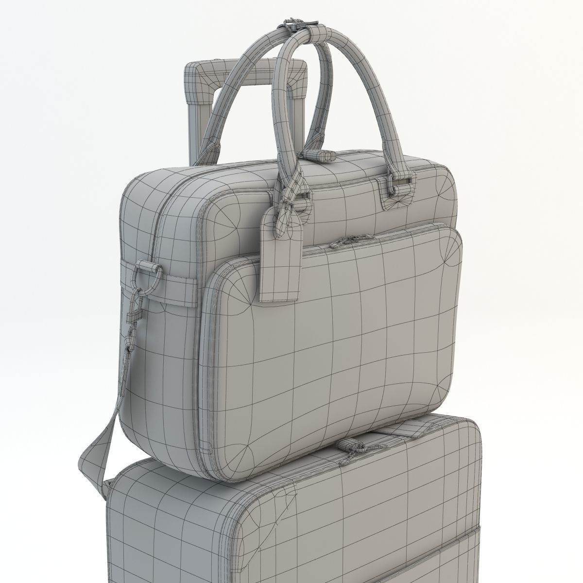Louis Vuitton Pegase and Icare Monogram 3D model_13