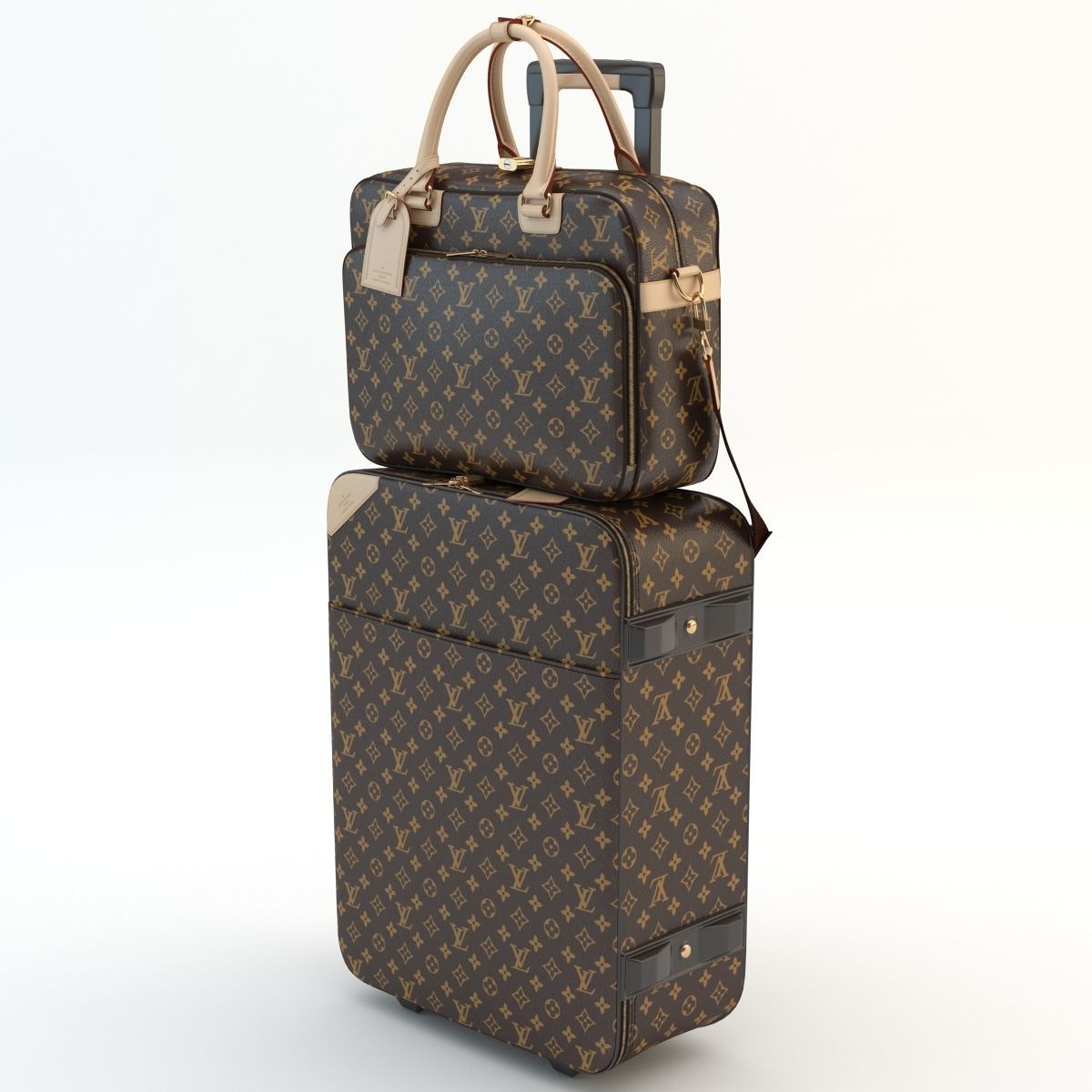 Louis Vuitton Pegase and Icare Monogram 3D model_3