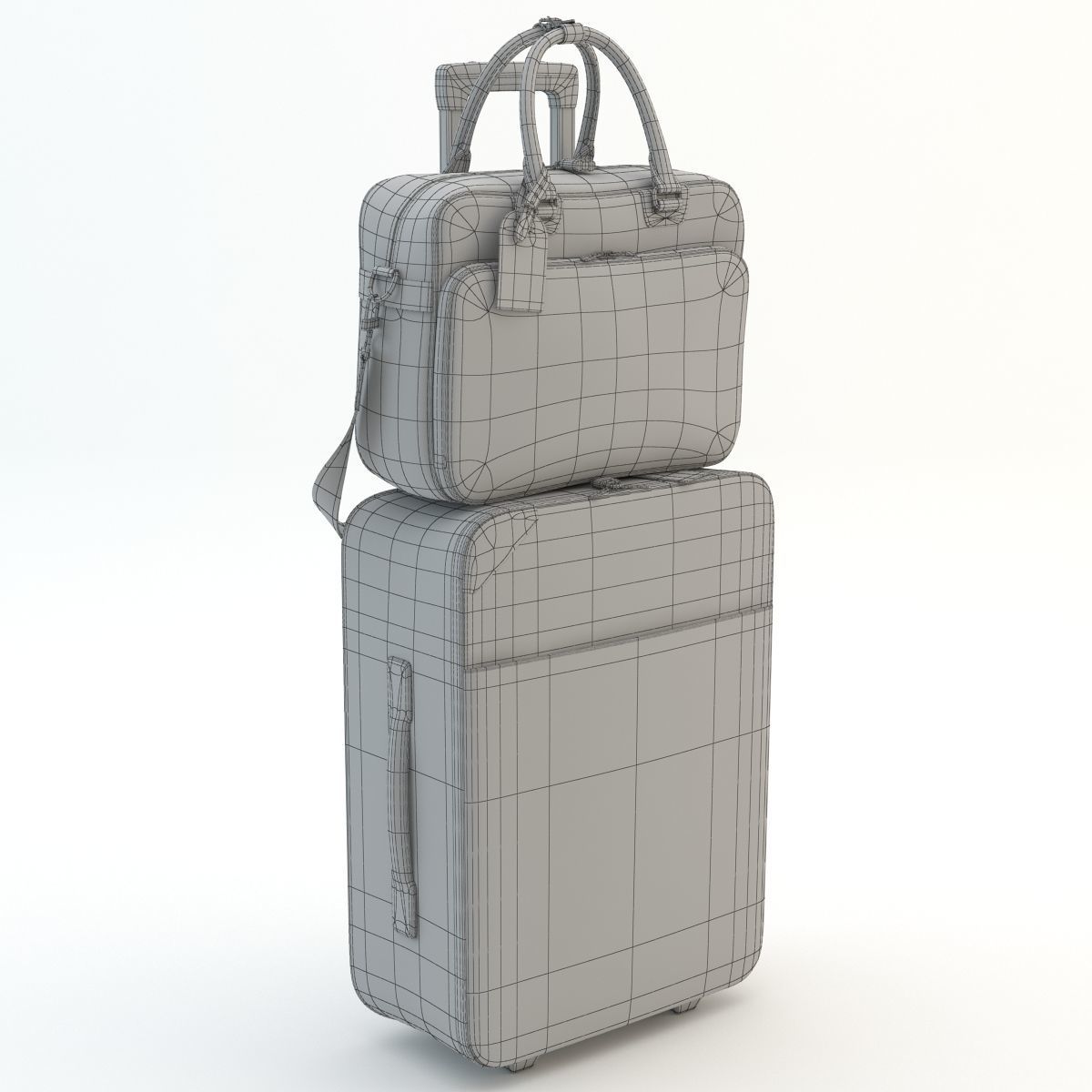 Louis Vuitton Pegase and Icare Monogram 3D model_9