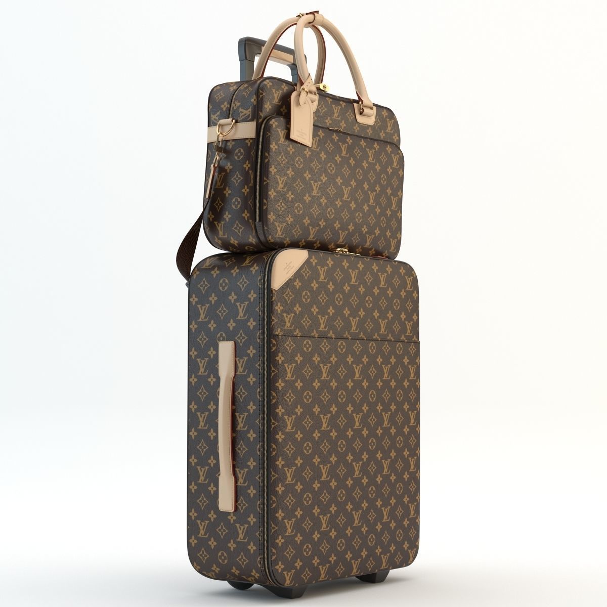 Louis Vuitton Pegase and Icare Monogram 3D model_4