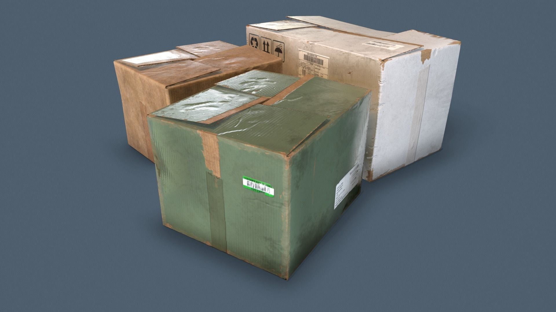 Complete Pack Enviroment Assets Low-poly 3D model_3