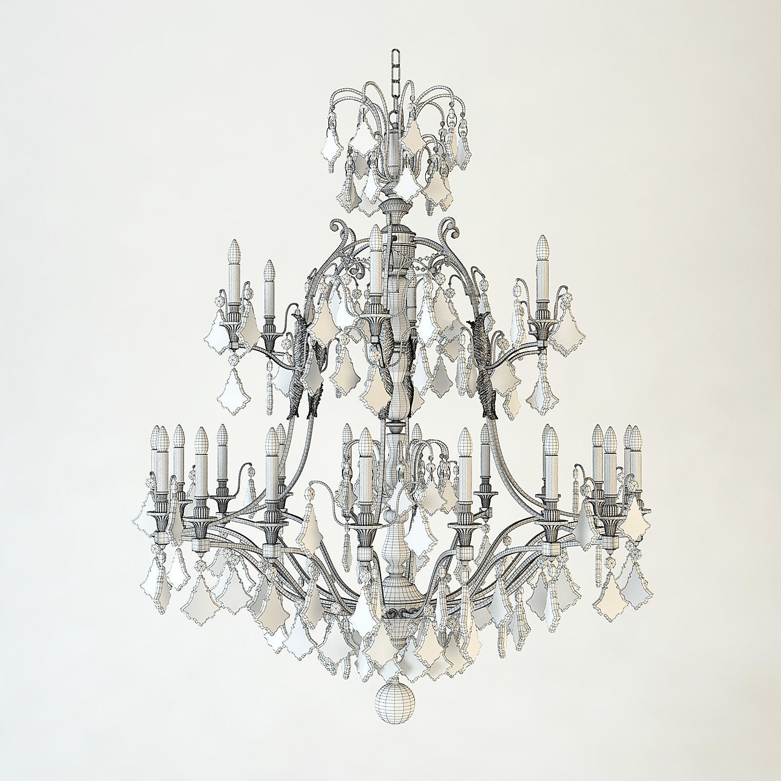 Christopher Hyde Carlton Chandelier 3D model_4