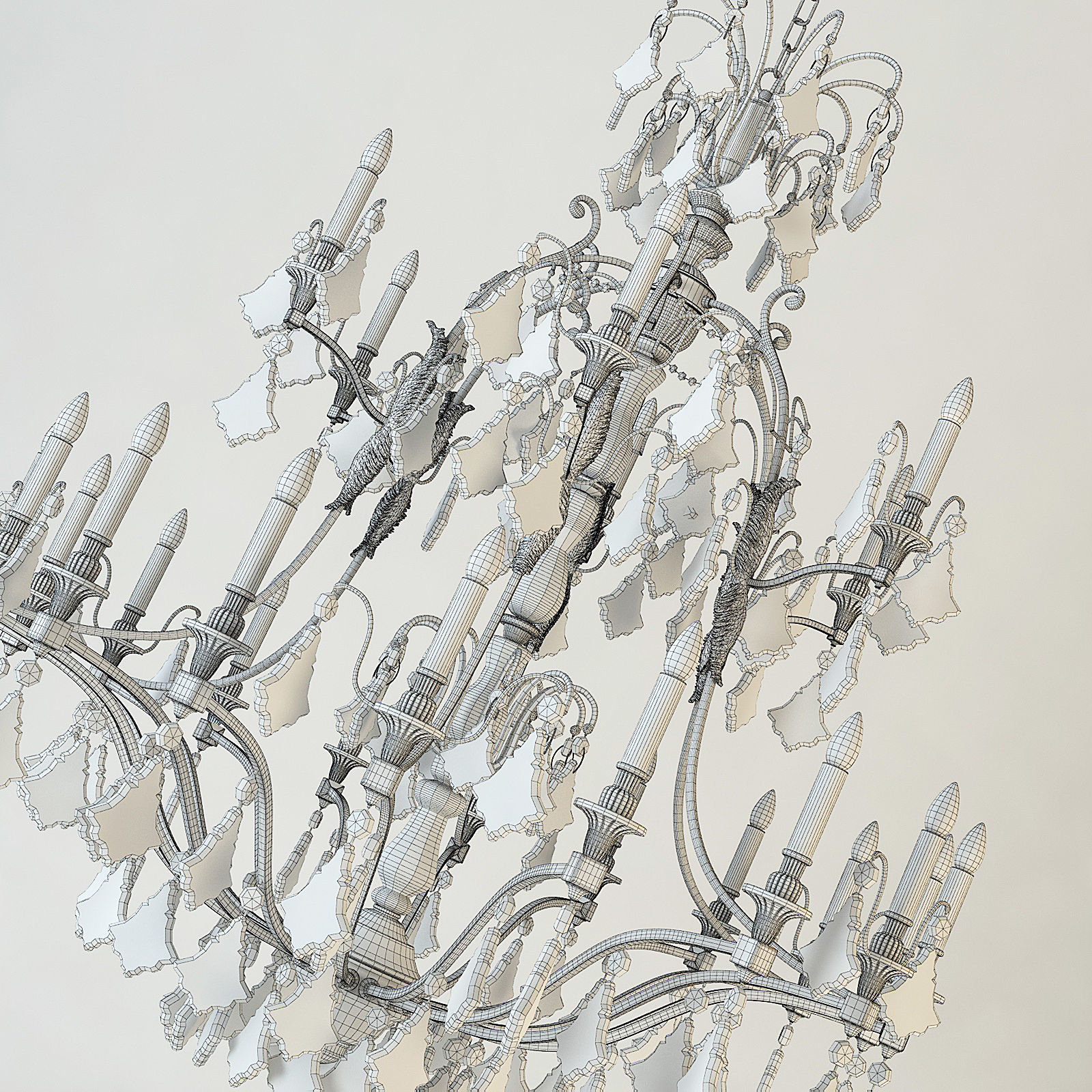 Christopher Hyde Carlton Chandelier 3D model_3