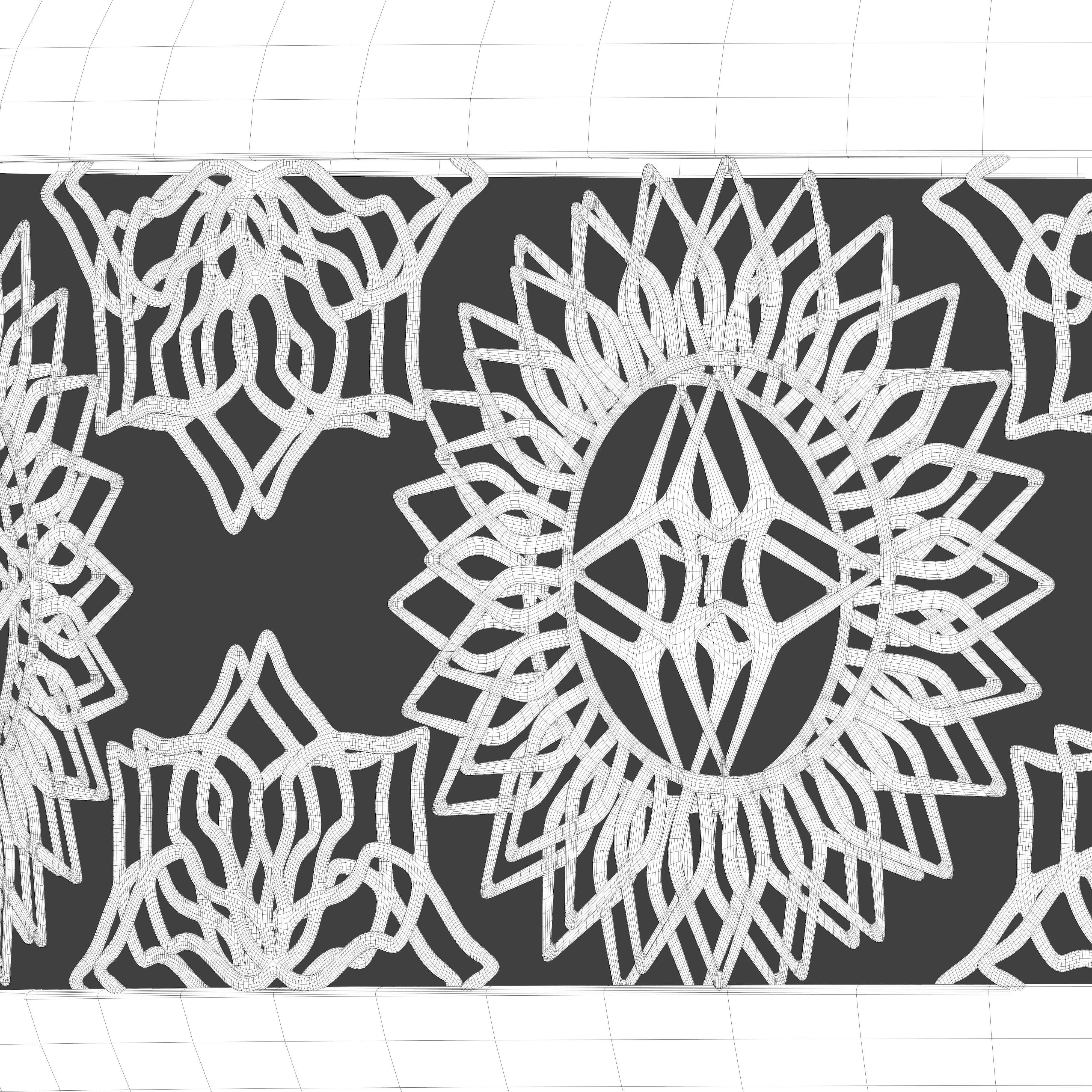 Moroccan ornate candle holder 3D model_6