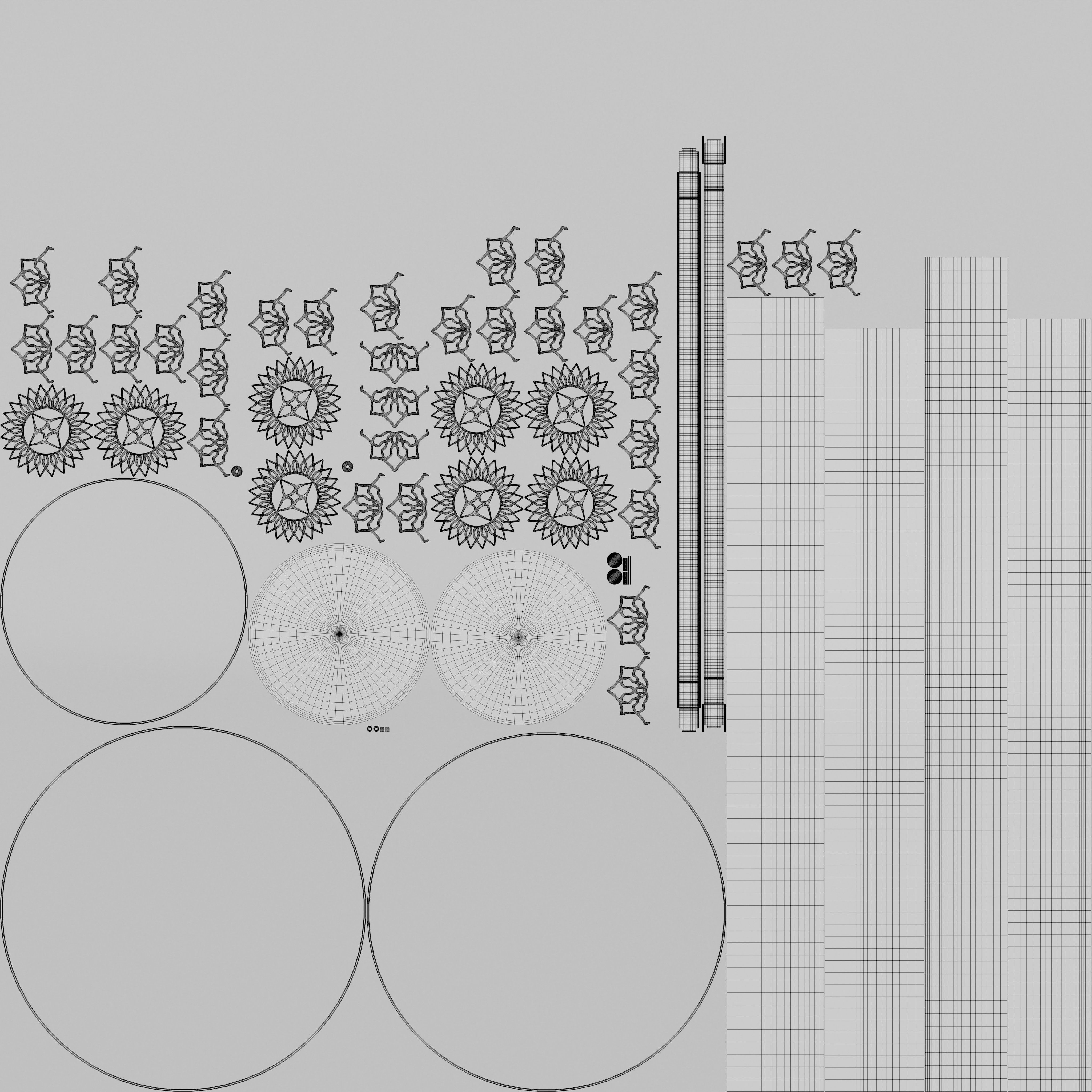 Moroccan ornate candle holder 3D model_8
