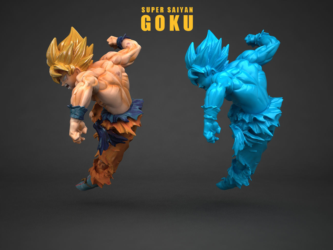 SUPER SAIYAN  SON GOKU 3D model_9