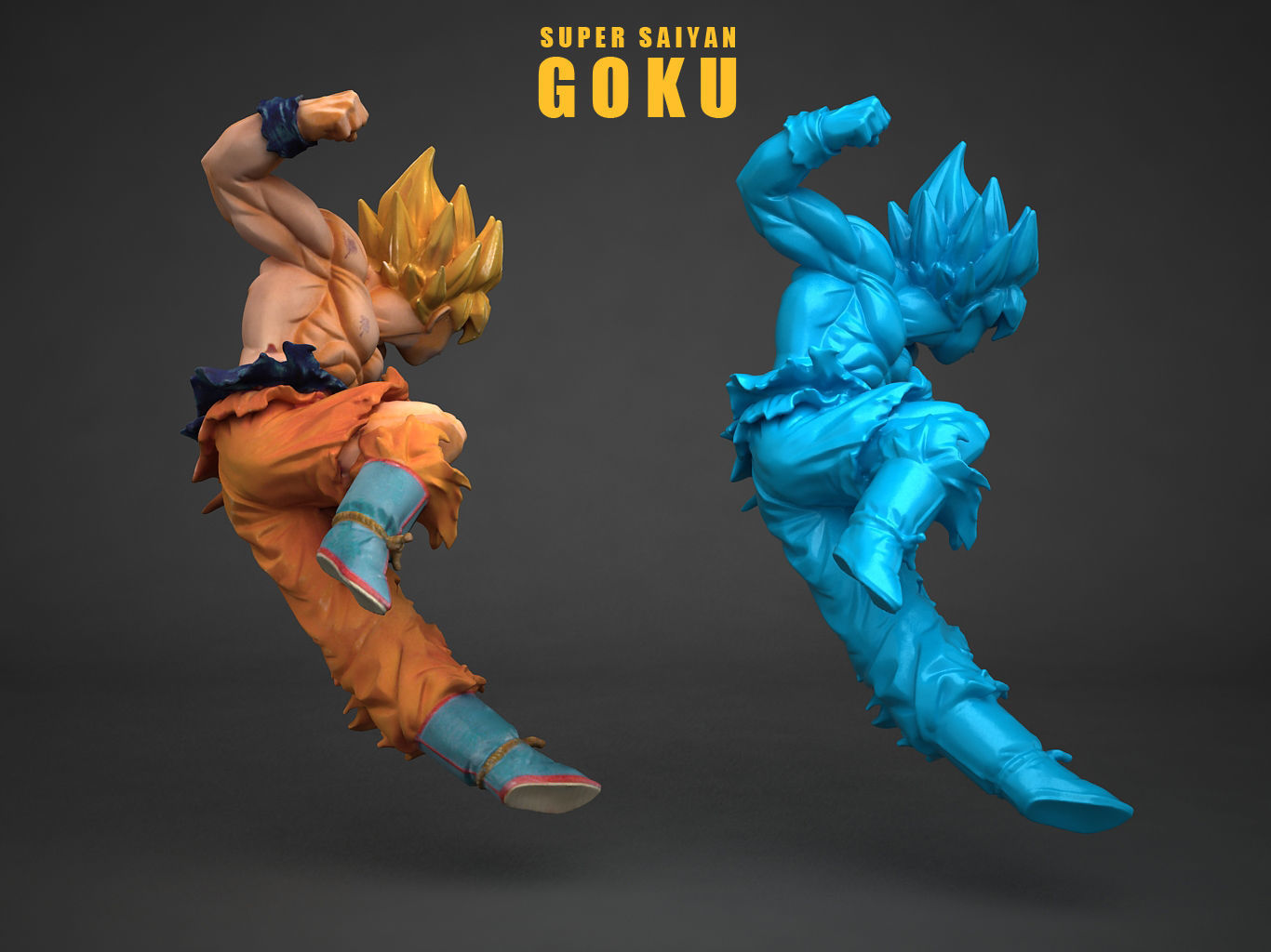 SUPER SAIYAN  SON GOKU 3D model_6