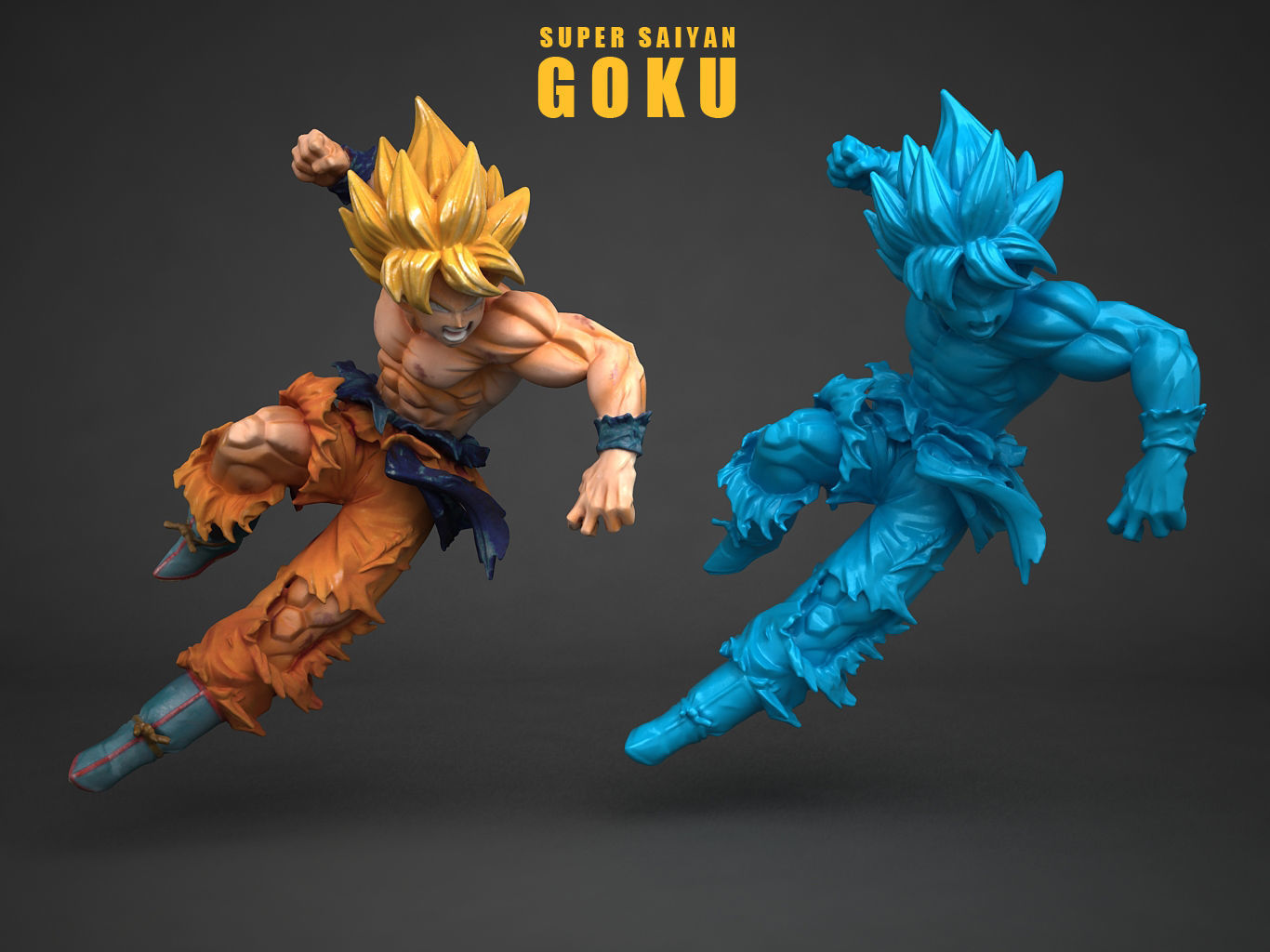 SUPER SAIYAN  SON GOKU 3D model_3