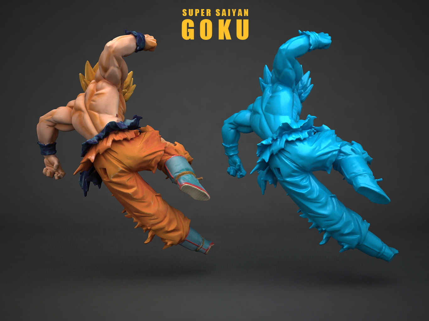 SUPER SAIYAN  SON GOKU 3D model_7