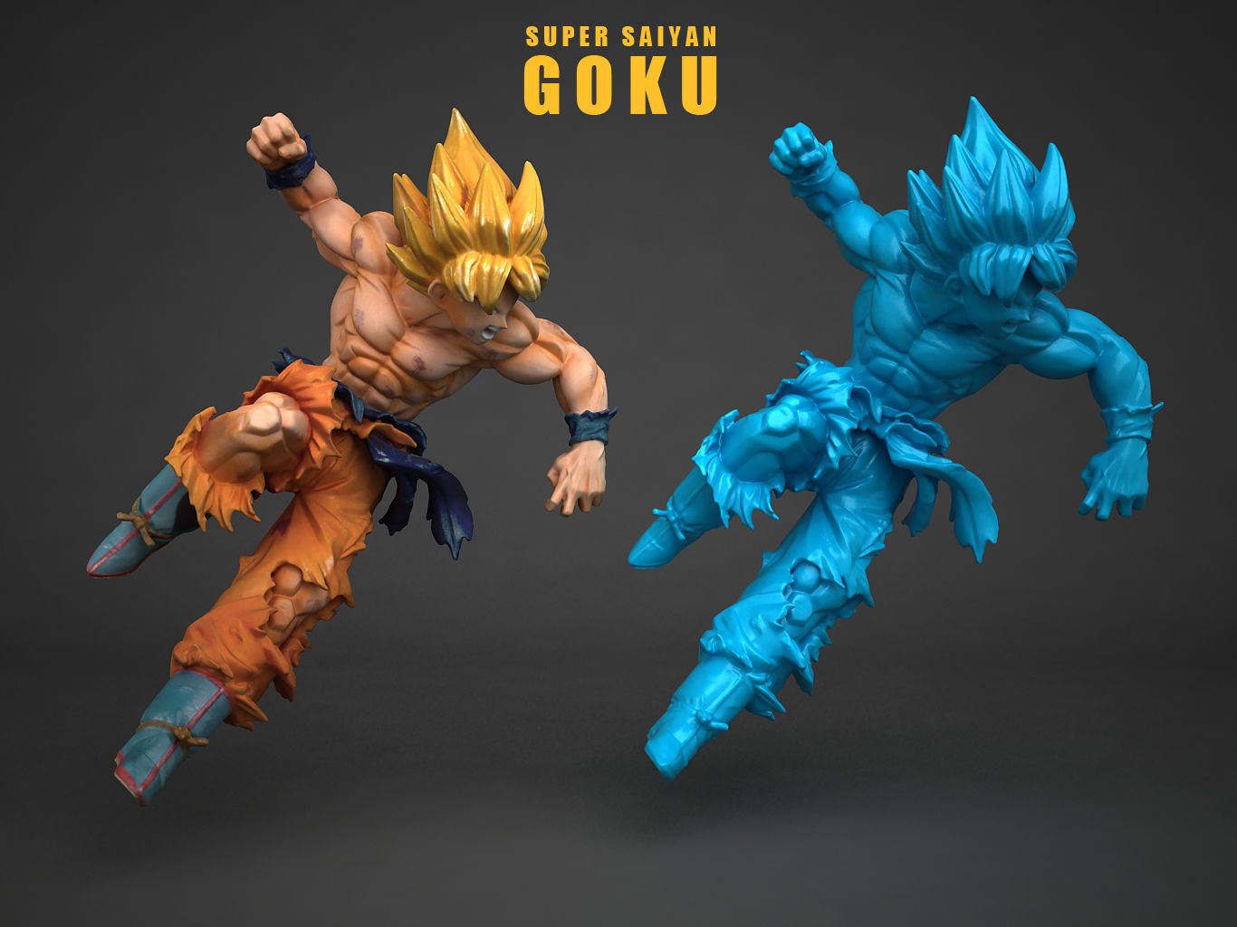 SUPER SAIYAN  SON GOKU 3D model_4
