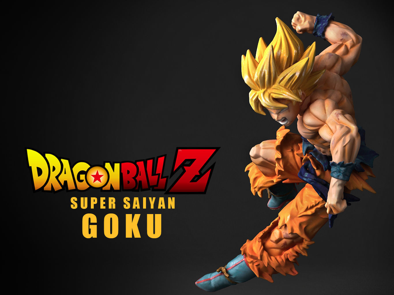 SUPER SAIYAN  SON GOKU 3D model_1