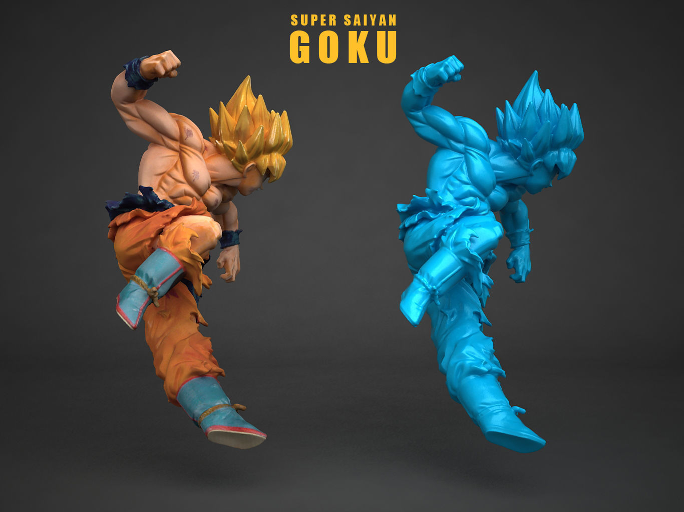 SUPER SAIYAN  SON GOKU 3D model_5