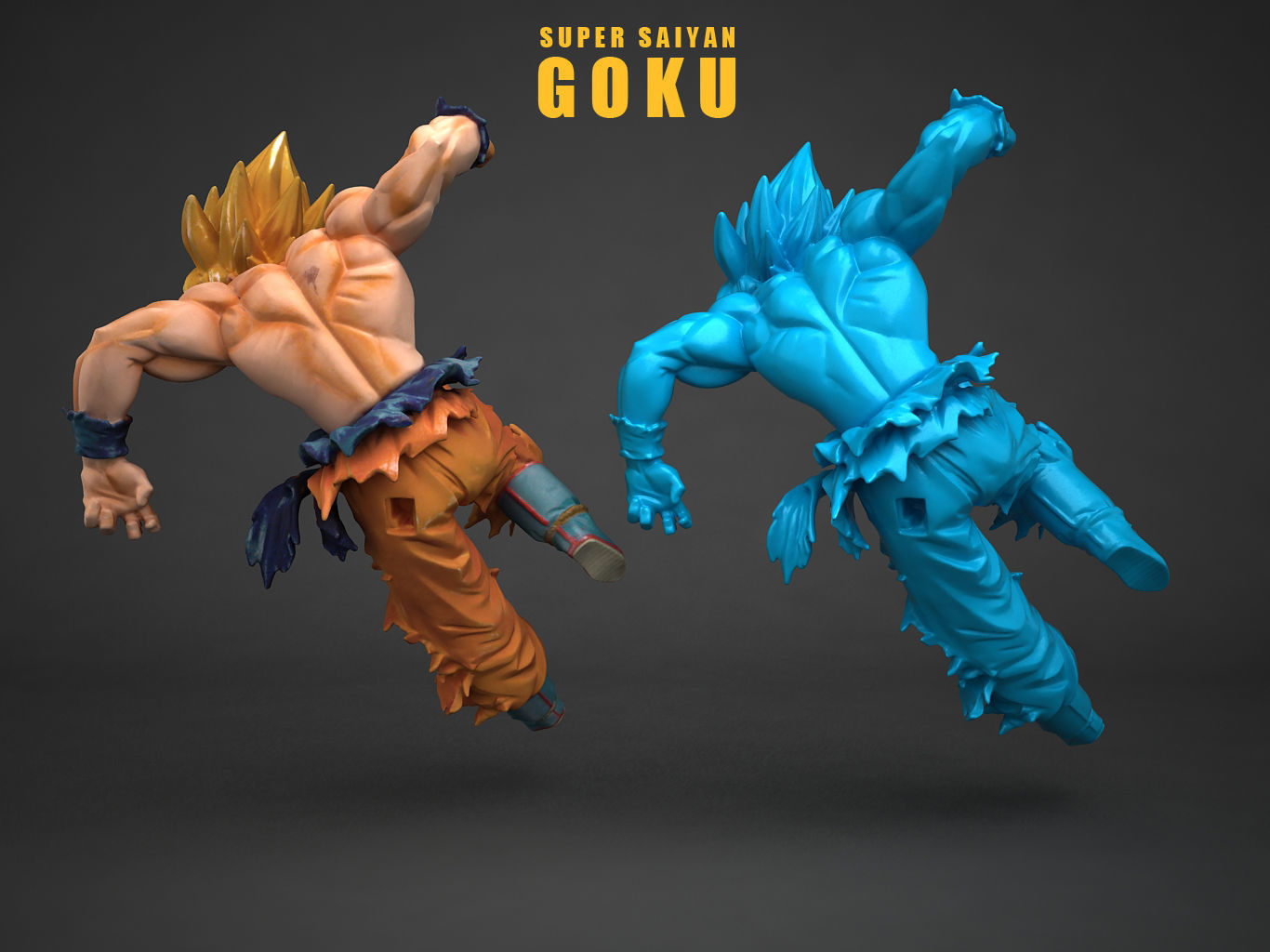 SUPER SAIYAN  SON GOKU 3D model_8