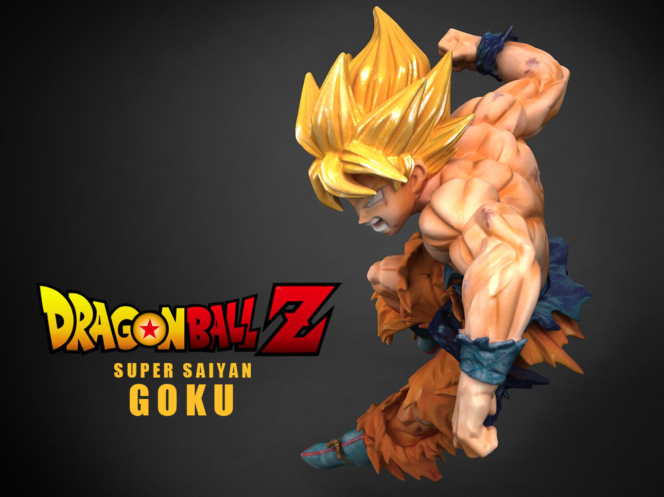 SUPER SAIYAN  SON GOKU 3D model_13