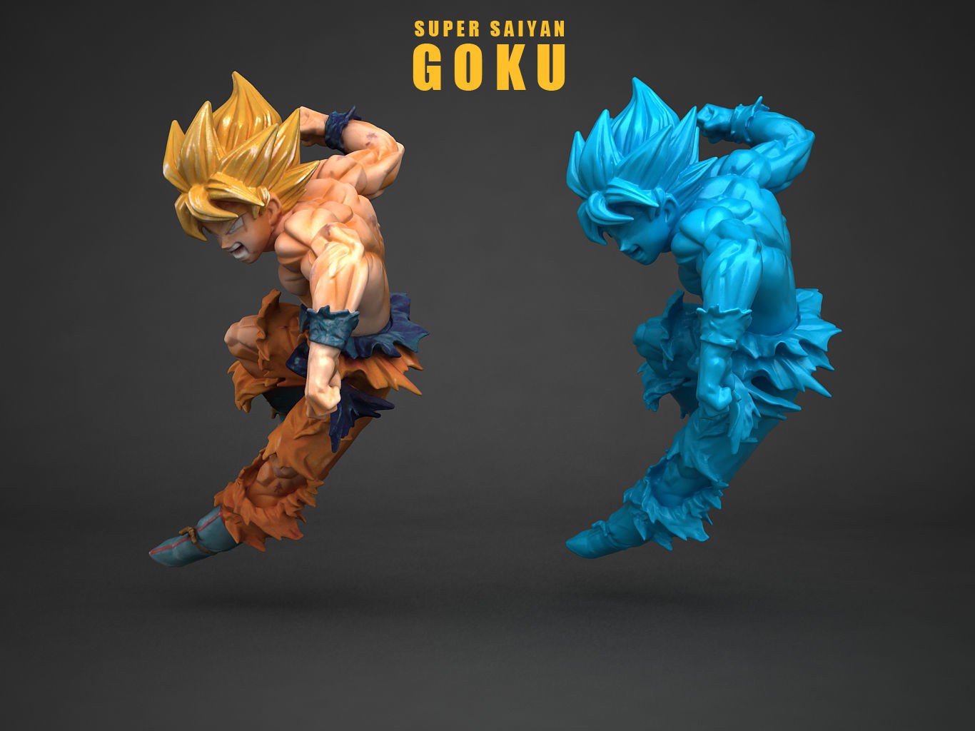 SUPER SAIYAN  SON GOKU 3D model_10