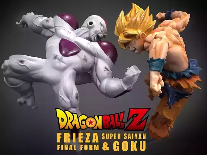 Frieza Final Form - Super Saiyan Goku 3D model
