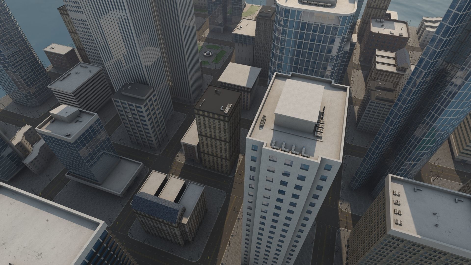 Cityscape city 3D model_6