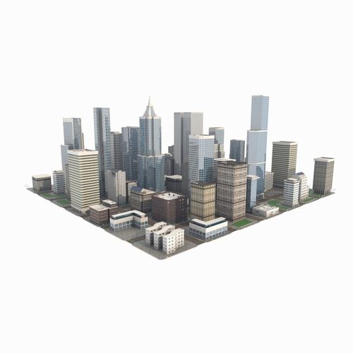 Cityscape city 3D model