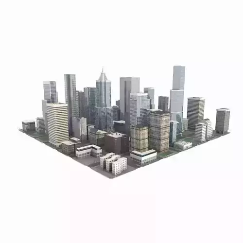 Cityscape city 3D model