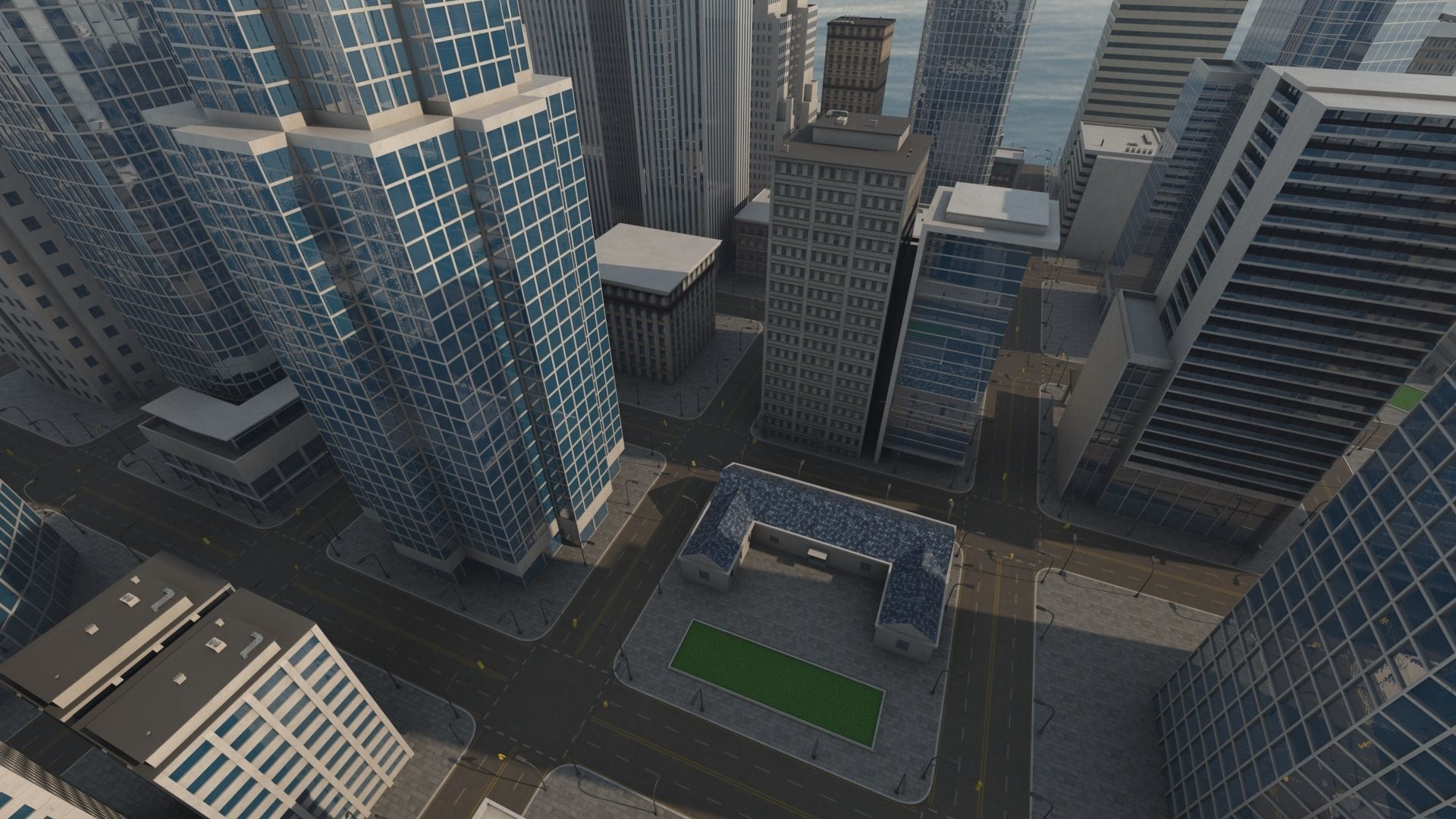 Cityscape city 3D model_8