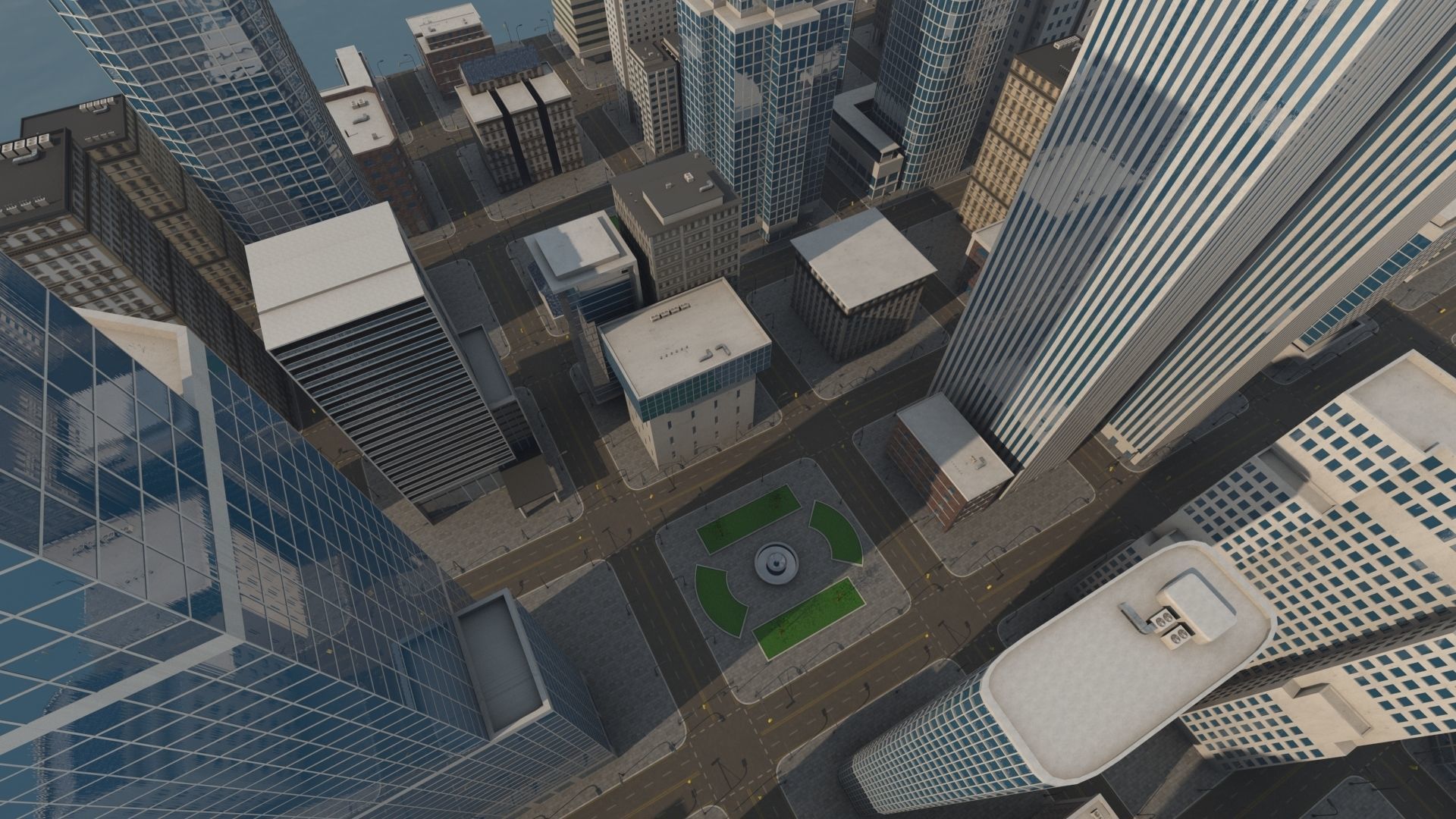 Cityscape city 3D model_4