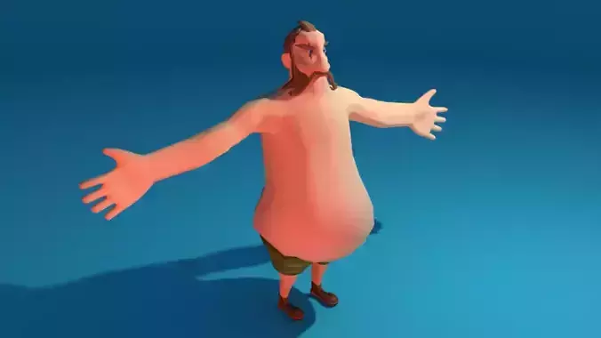 Character jesus Low-poly 3D model