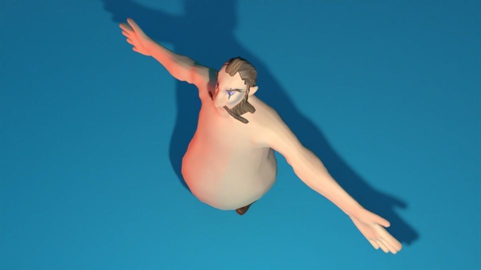 Character jesus Low-poly 3D model_6