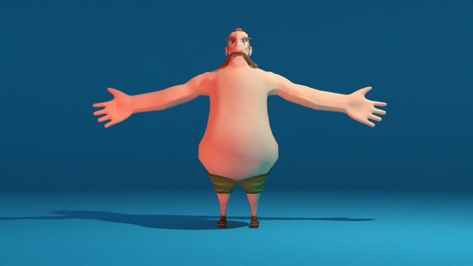 Character jesus Low-poly 3D model_2
