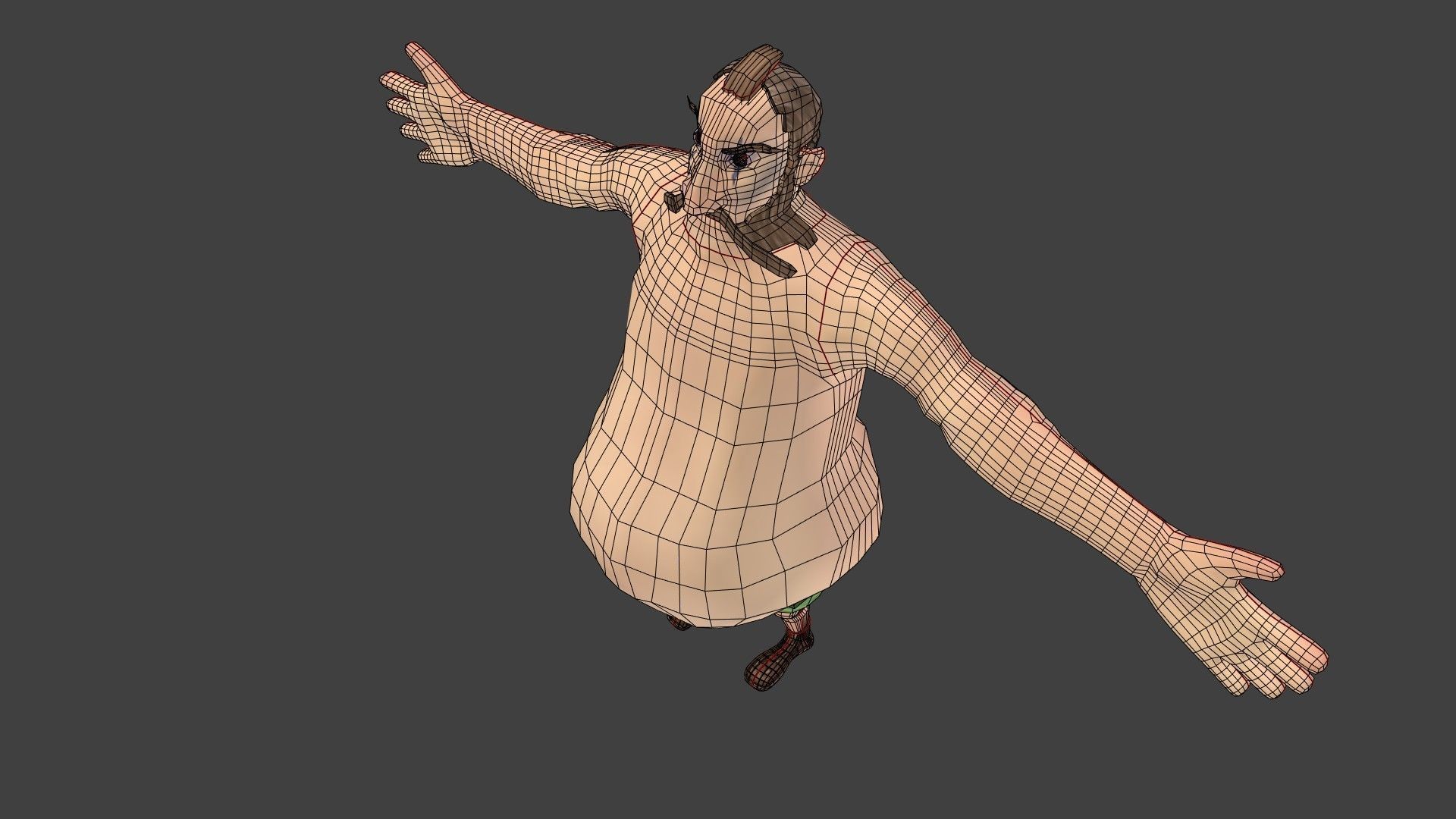 Character jesus Low-poly 3D model_10