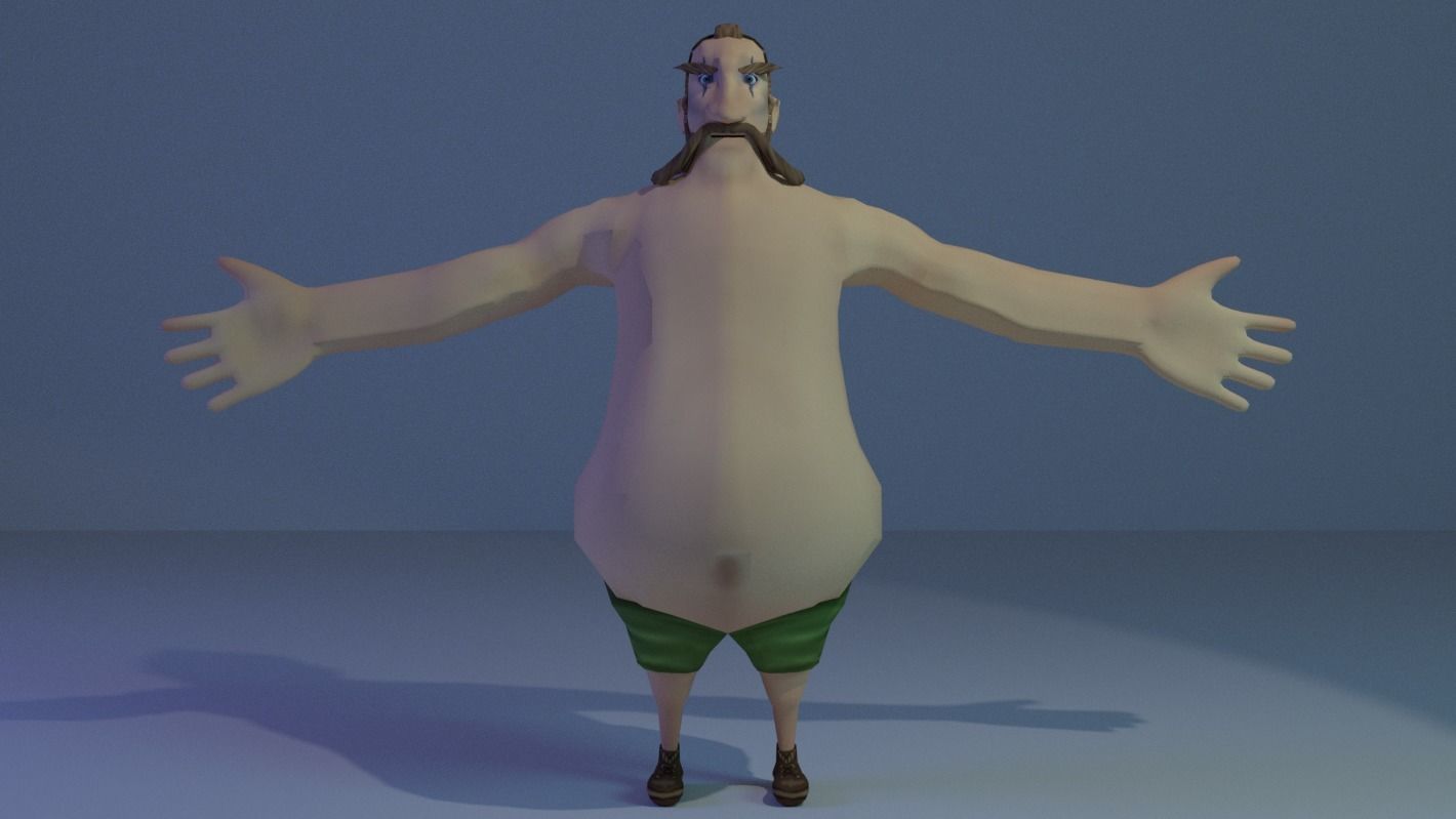 Character jesus Low-poly 3D model_9
