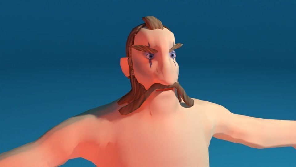 Character jesus Low-poly 3D model_3