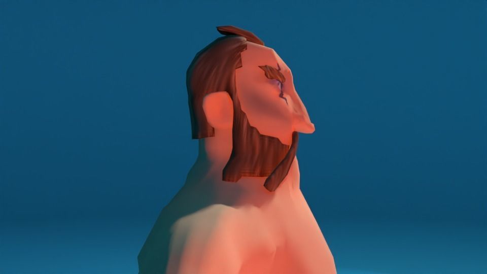 Character jesus Low-poly 3D model_5