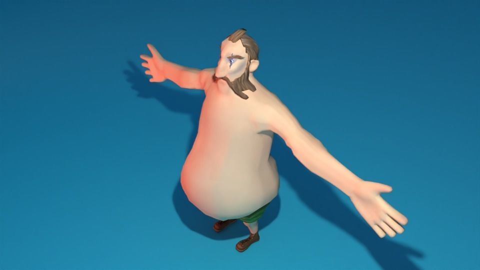 Character jesus Low-poly 3D model_4