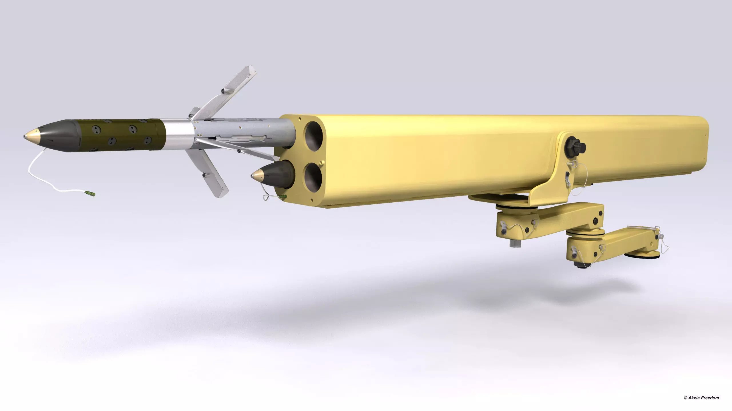 Fletcher Rocket Launcher 3D model_0