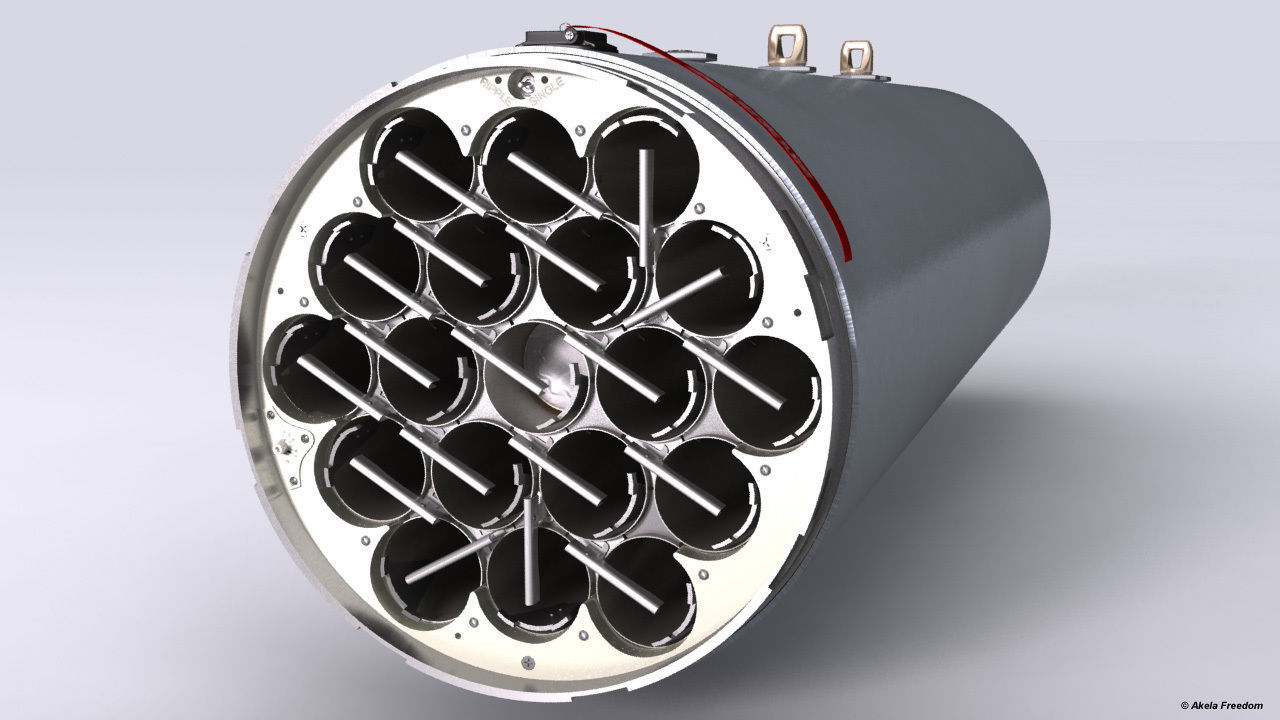 LAU-61 LAU-130 Rocket Launchers for Hydra 70 3D model_3