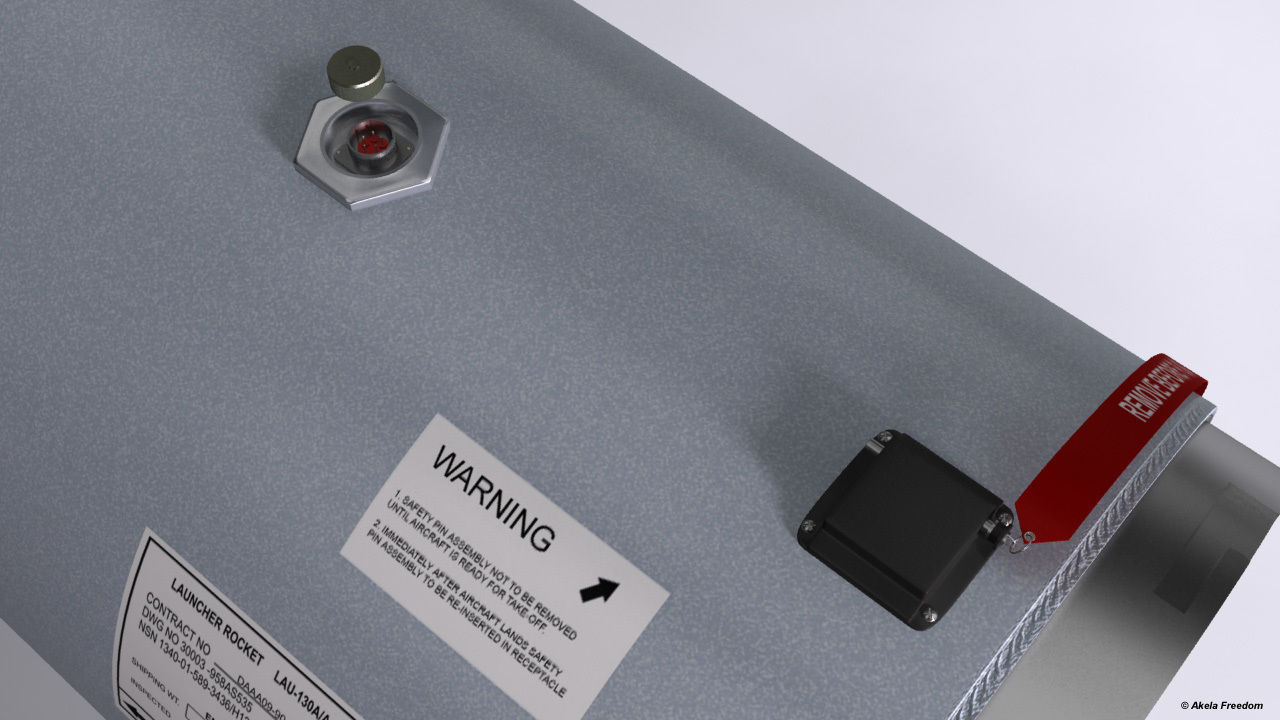 LAU-61 LAU-130 Rocket Launchers for Hydra 70 3D model_7