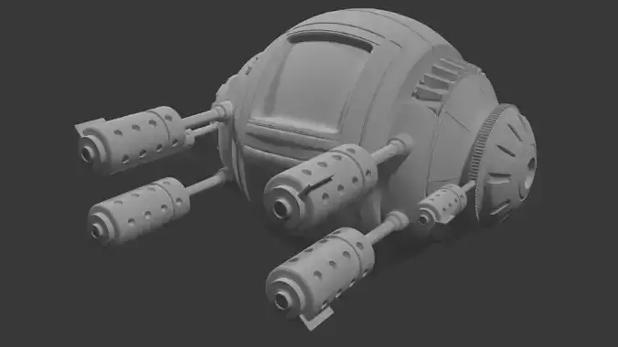 SciFi Robotic Pod 3D model